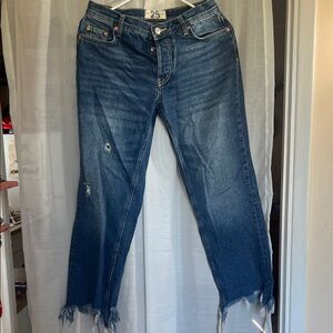Free People distressed jeans size 25 ankle